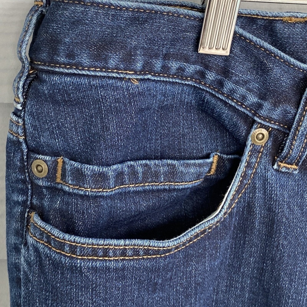 Carhartt Women 20W 46x31 Jeans‎ Denim Pants Dark Wash Blue Slim Cotton Stretchy - Picture 3 of 7